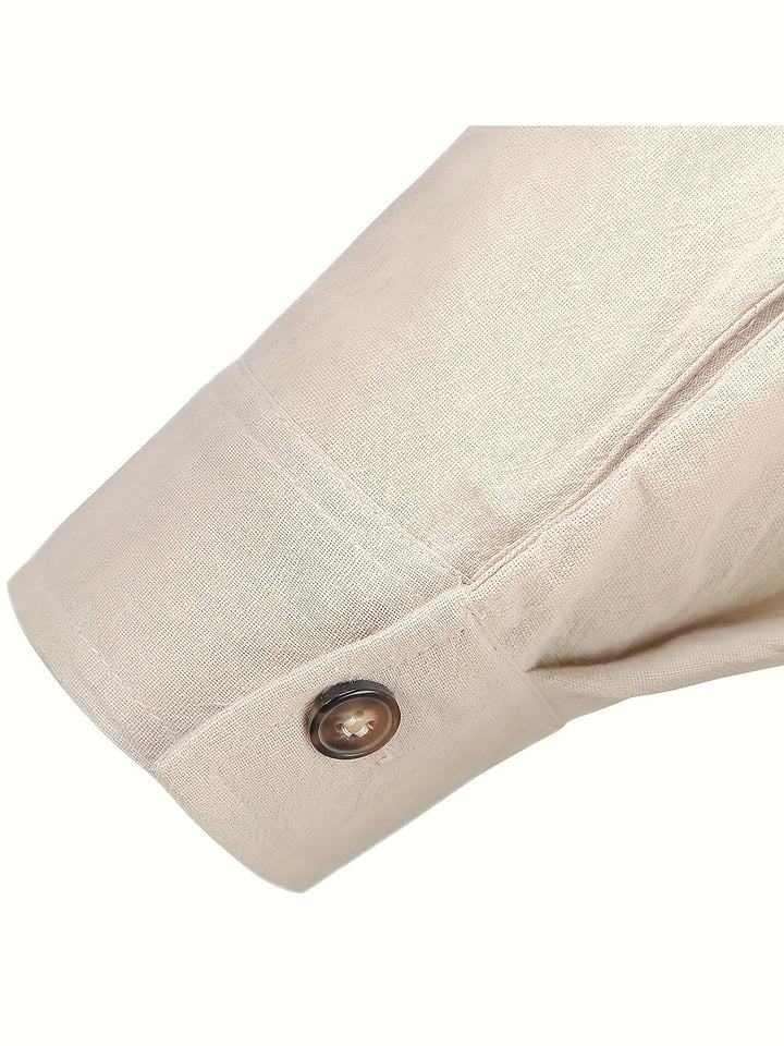 Camicia leggera in cotone a maniche lunghe