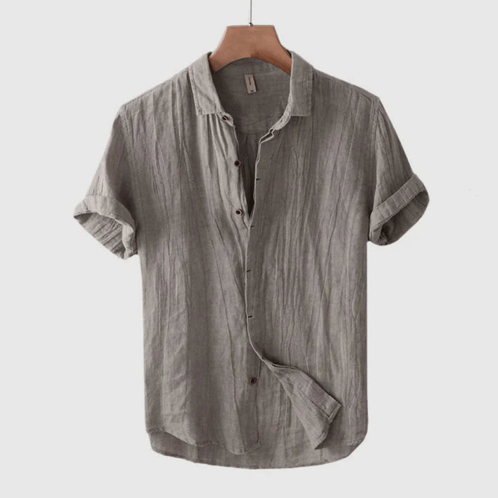 Camicia elegante a maniche corte con bottoni