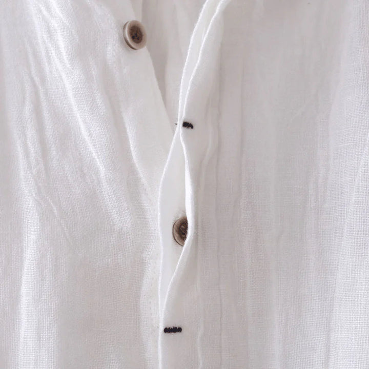 Camicia elegante a maniche corte con bottoni